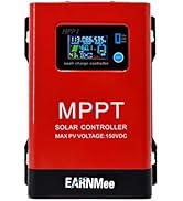 60A MPPT Solar Charge Controller, 18-150VDC PV Input, 12V/24V/48V Adjustable Output, Ideal for RV...
