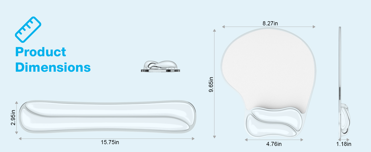 mouse pad with wrist rest