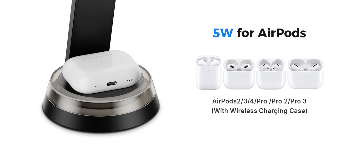 phone and airpods charger stand