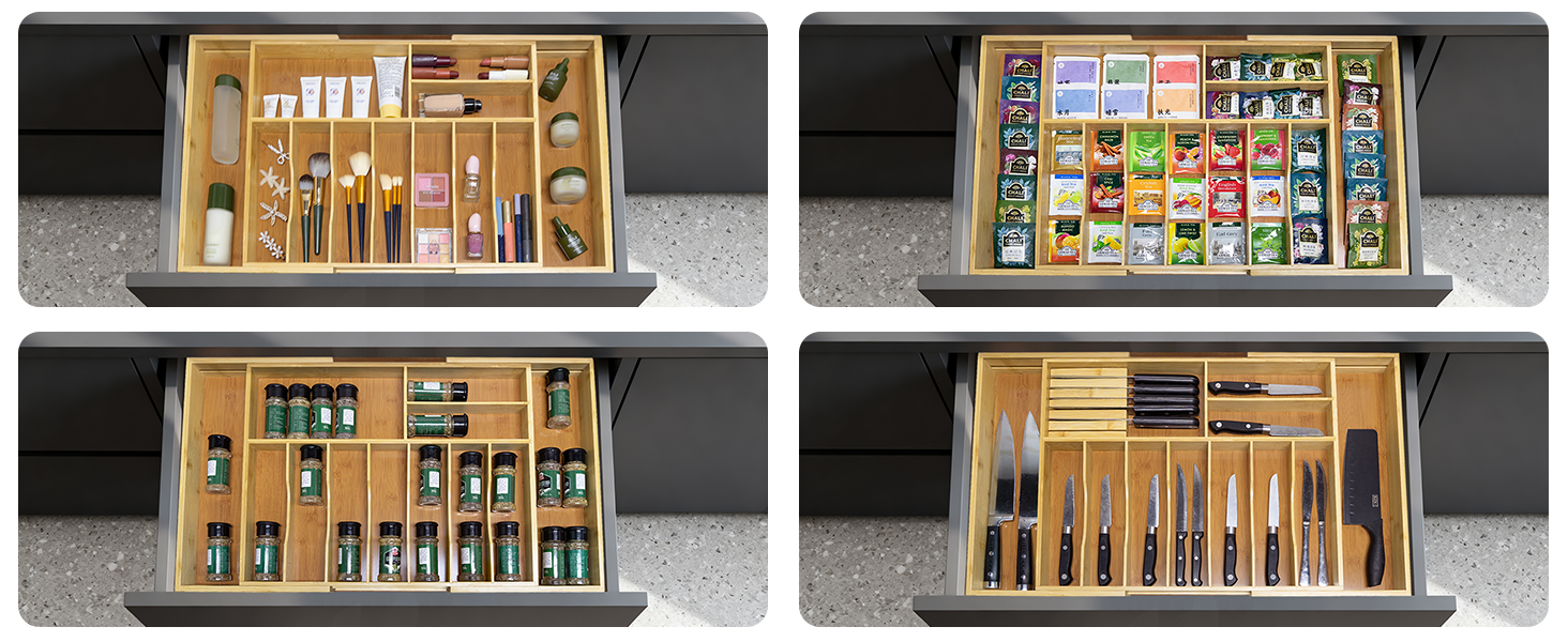 Extra large drawer organizer