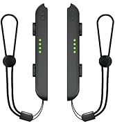 Lonxmovs 2 Pack Wrist Strap for Switch Joycon - Replacement Accessories for Joy con Straps (Black)