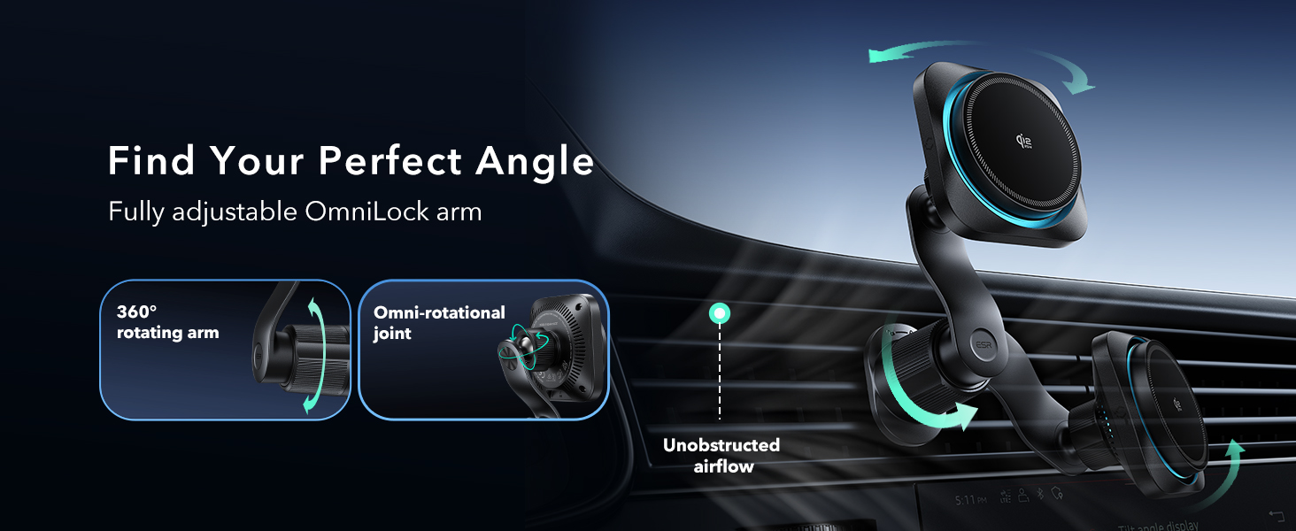 25W magsafe car mount charger