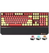 Hexgears X5 Wireless Mechanical Keyboard Full Size 108 Keys, Kailh Box 3.0 Tactile Switch, Ergono...
