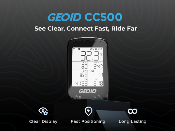 GEOID CC500 smart bike computer GPS