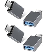 60w Fast Charging USBC to USB Adapter, USB-A Female to Type C Male Dongle Converter for MacBook P...