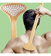 Large Curved Bamboo Back Scratcher - 59 Wooden Points Provide Instant Itch Relief, Curved Handle ...