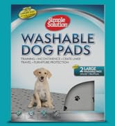 Simple Solution Large Washable Puppy Pad | Reusable Dog Pee Pad | Absorbent and Odor Controlling ...