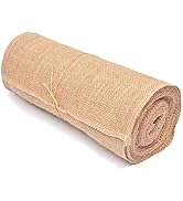 Tosnail 10 Yard Long 12" Wide Natural Burlap Fabric Roll for Craft Projects, Home Decor, Wedding ...