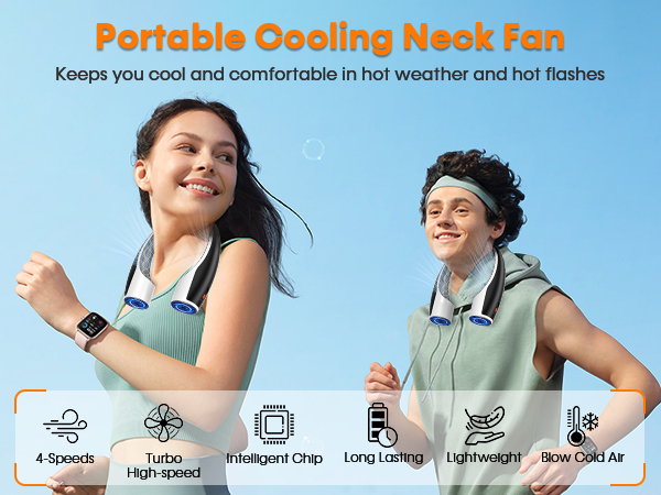 wearable neck fan