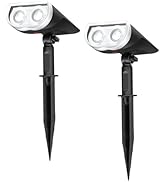 Linkind Solar Lights Outdoor StarRayS, Bright Solar Spot Lights Outdoor, IP67 Waterproof Spotligh...
