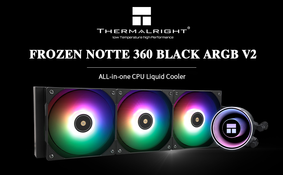 Frozen Notte 360 BLACK ARGB cpu cooler