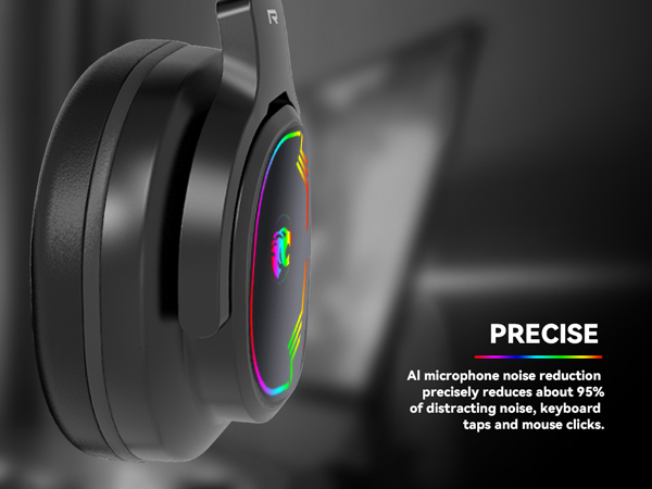 Gaming Headphones with Microphone Noise Reduction