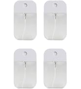 ZGLUZP 4 Pcs White Spray Bottles 50Ml Clear Portable Card Spray Bottles Hand Sanitizer Bottles Em...