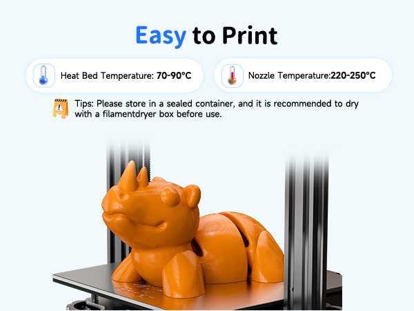 creality 1.75mm 3d printing filament petg 1kg black