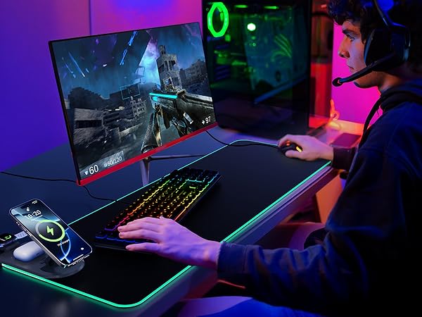 Wireless Charging Mouse Pad