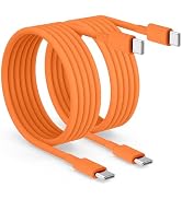 2pack 6ft USB C to C Cable, 60W Type C to Type C Fast Charging Cord for iPhone 17 16 15 Pro, Pro ...