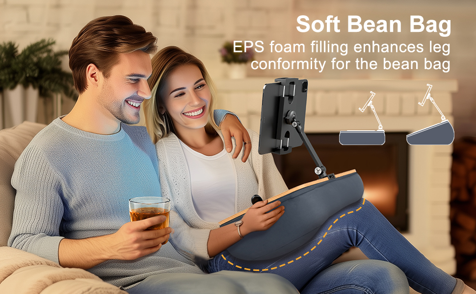 Soft Bean Bag EPS foam filling enhances leg conformity for the bean bag