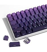 XVX Side Print Keycaps - Shine Through Keycaps, PBT Double Shot Custom Keycap Set, 136 Keys Gradi...