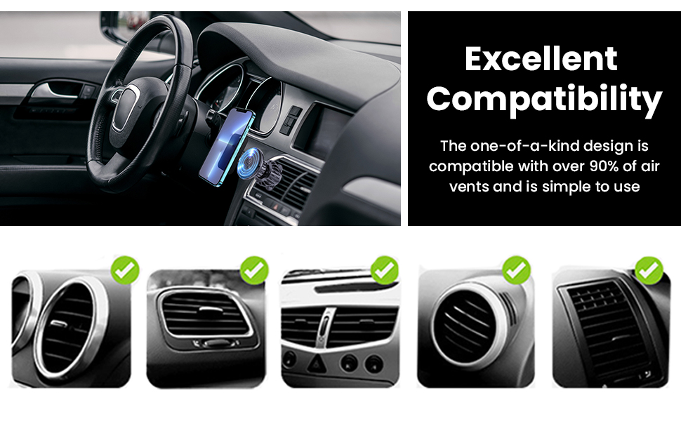 This phone stand is simple to use in your car.