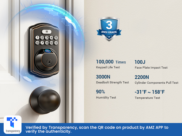keyless entry door lock with knobs