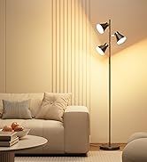 SIBRILLE 36W LED Tree Floor Lamp, Dimmable Tall Standing Lamp with Remote &amp; Touch Control, 4 Colo...