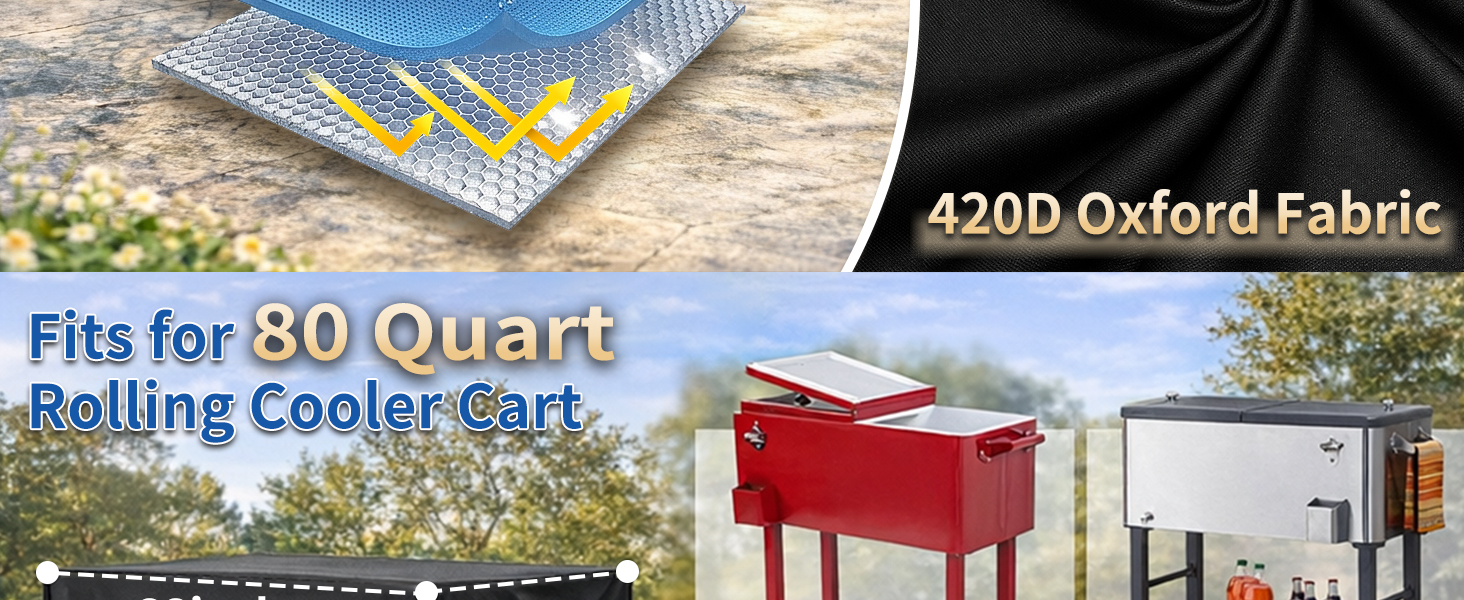 Patio Cooler Cart Cover