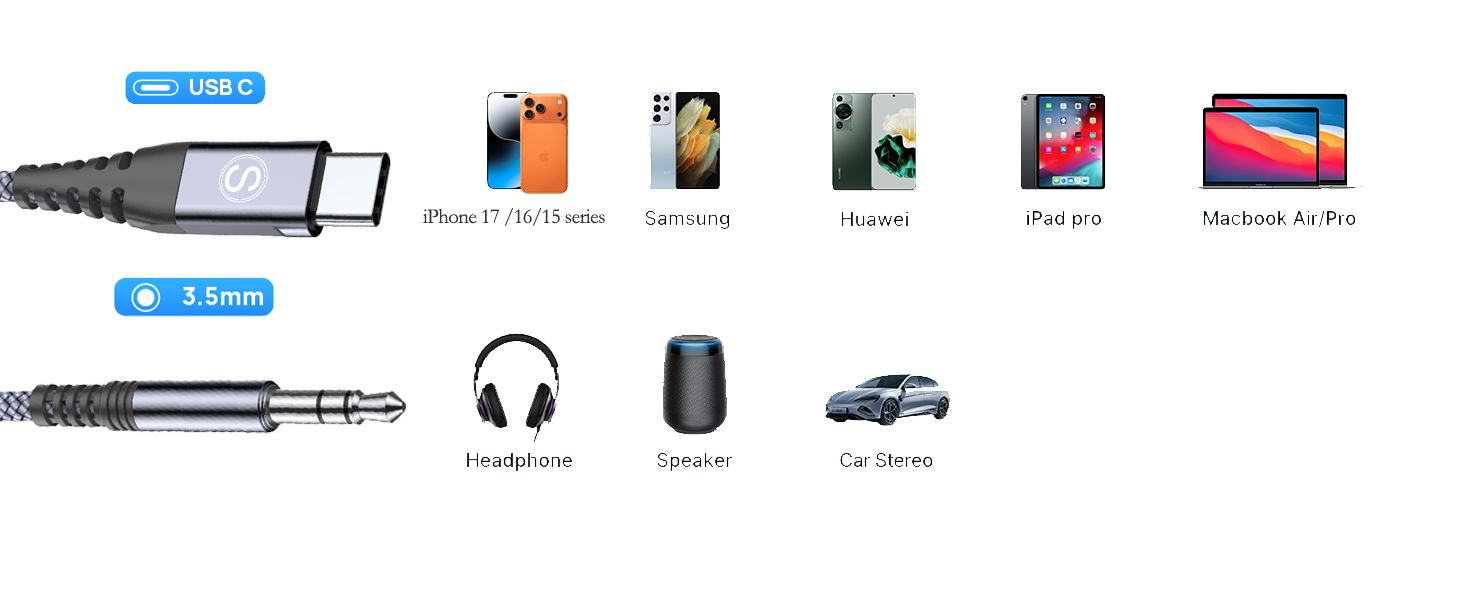 usb c to 3.5mm