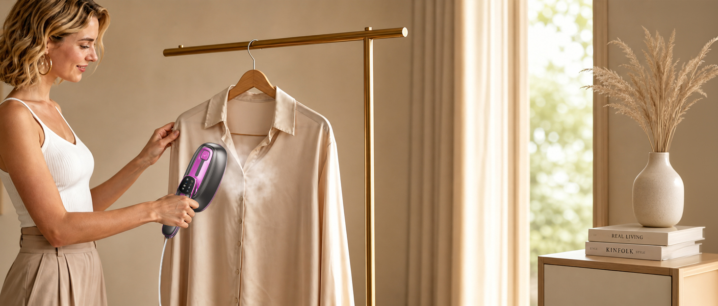 DRFLASH presents a steamer for Clothes, designed to help you Tackle Wrinkles Anywhere, Anytime.
