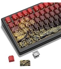 dagaladoo Black Spider Web Key caps Shine Through Keycap Set Side Printed Keyboard caps Cherry Profi...