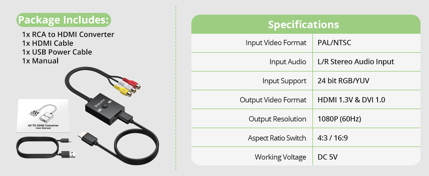 RCA TO HDMI