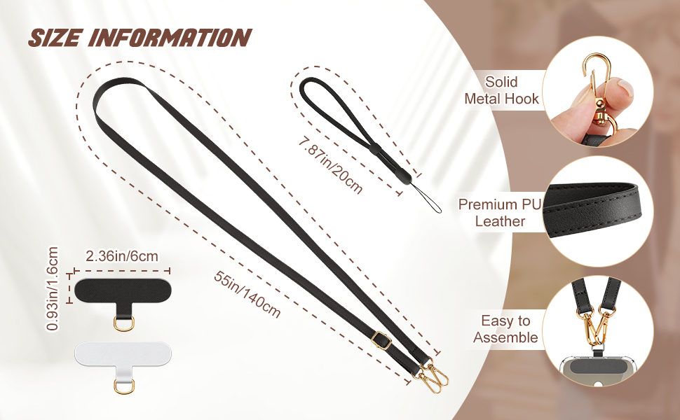 phone lanyard chain strap crossbody for iphone 15 14 13 phone sling phone charms