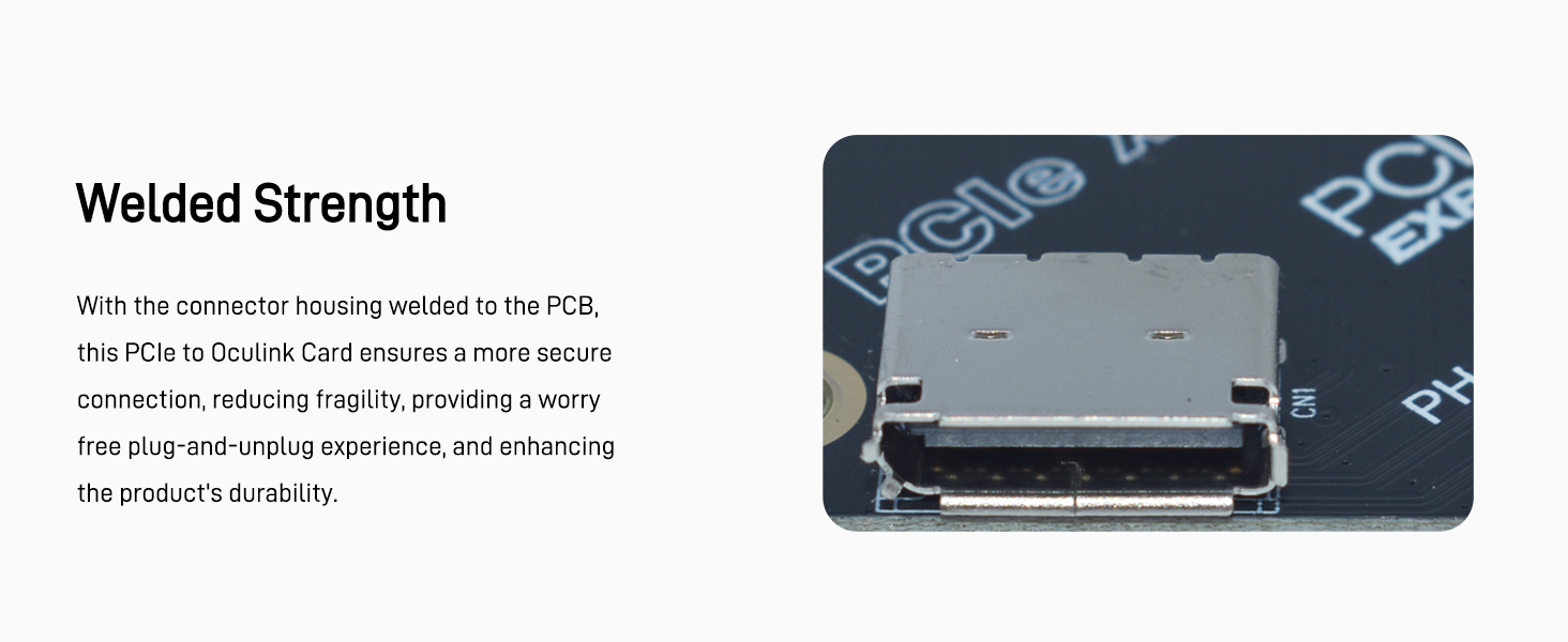 LetLinkSo Gen4 PCIe 4.0 x4 to Oculink SFF-8612 External SFF-8611 Adapter Card for NVMe