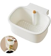 Kitchen Sink Drain Strainer Basket - Hanging Sink Drain Basket with One-Touch Drain Mesh, Kitchen...