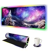 ARTSO RGB Gaming Mouse Pad, Large Extended Soft Led Mouse Pad with 14 Lighting Modes 2 Brightness...