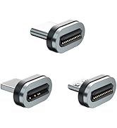 EndlesShine Magnetic Connectors 24 PINS Removable Adapters Tips Head for Type C Micro USB iProduc...