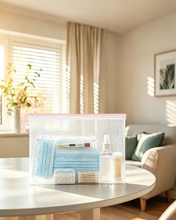 heavy duty mesh zipper pouch bags