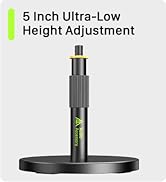 5 Inch Ultra-Low Height Adjustment