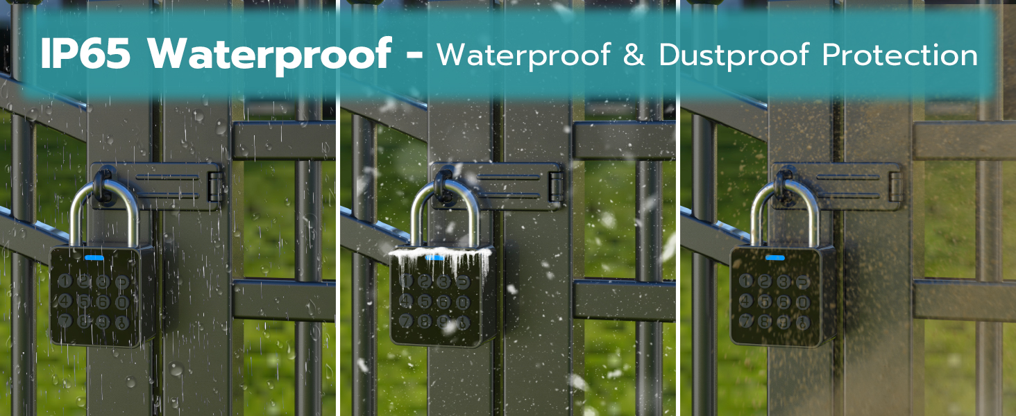 Fingerprint Combination Lock For Codepade With IP65 Waterproof