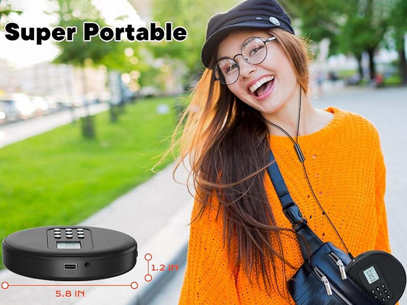 portable cd player with headphones