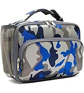 FlowFly Kids Lunch box Insulated Soft Bag Mini Cooler Back to School Thermal Meal Tote Kit for Gi...