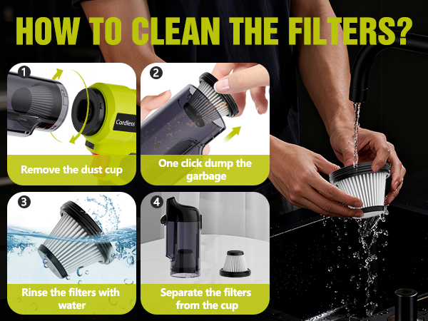 how to clean the filters?