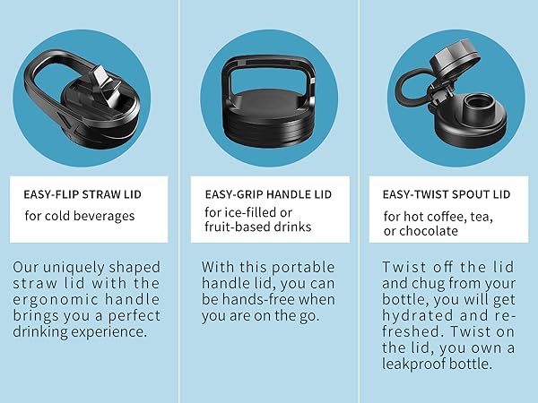 water bottle with straw