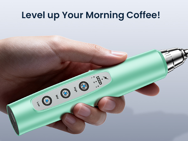 milk frothewand handheld rechargeable electric whisk drink mixer coffee hand mixer drink mixer