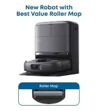 eufy C28 Robot Vacuum and Mop for Pet Hair, 15,000 Pa Suction, HydroJet™ Self-Cleaning Roller Mop, D...