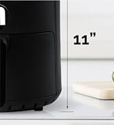 MIRASTON 2.8QT Digital Air Fryer, Space-Saving Mini Personal Air Fryers, Nonstick Basket