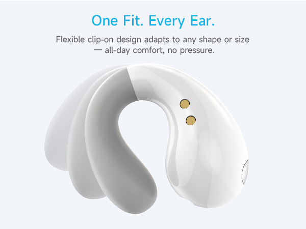 flexible ear earhook clip earbuds