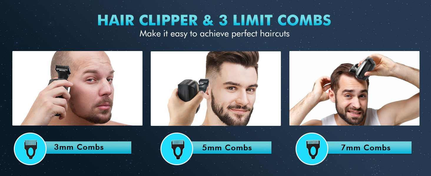 The head shavers for bald men prevents hair pulling while capturing both long and short hairs