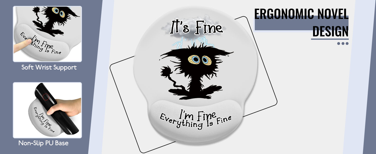 Mouse Pad with Wrist Rest