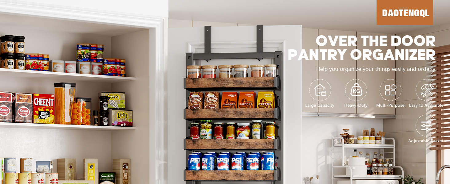 pantry door organizers and storage