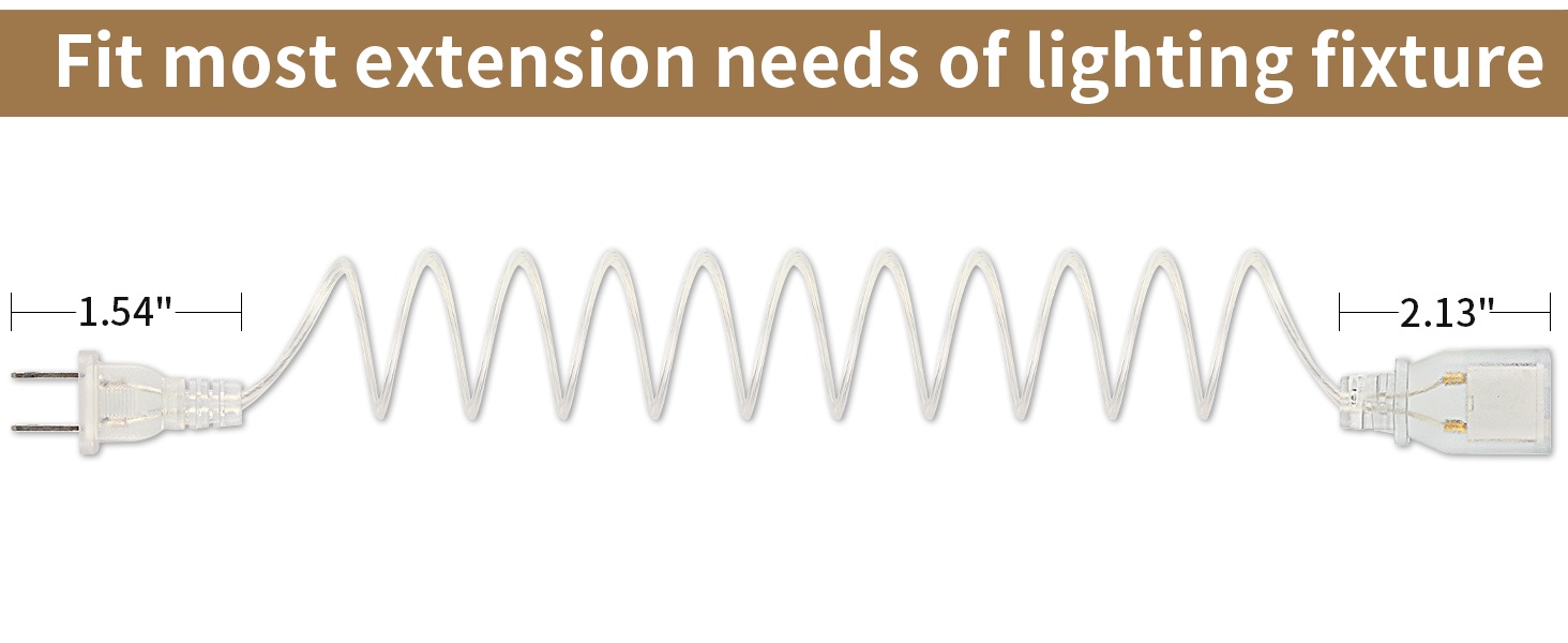 clear extension cord indoor